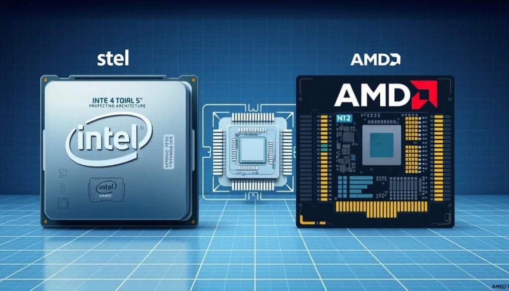 intel vs amd processing architecture